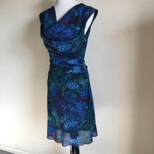 Cowl Neck Evening Dress